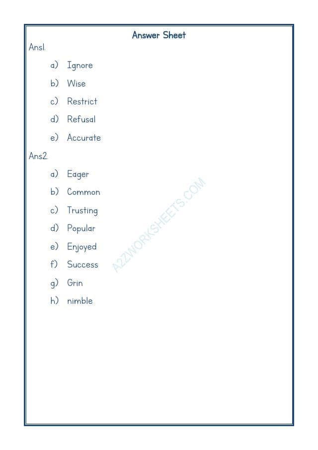 A2ZWorksheets:English-Grammar-Antonyms-10