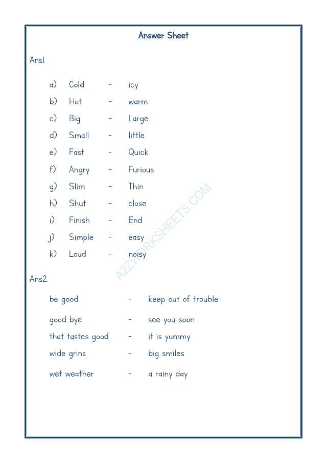 A2ZWorksheets:English-Grammar-Synonyms-01