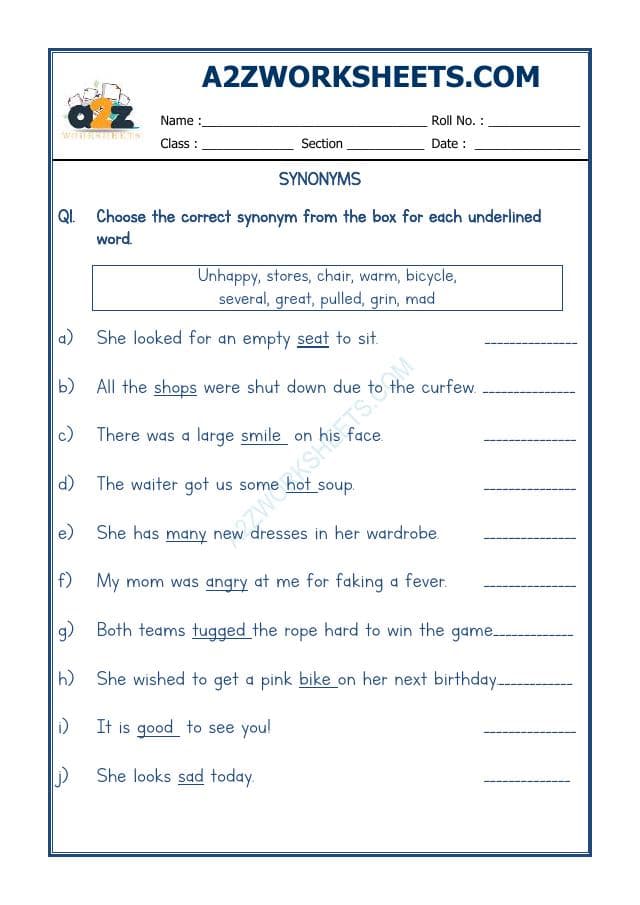 Synonyms-10
