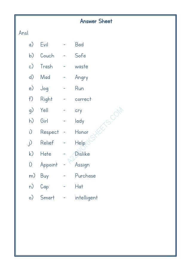 A2ZWorksheets:English-Grammar-Synonyms-01