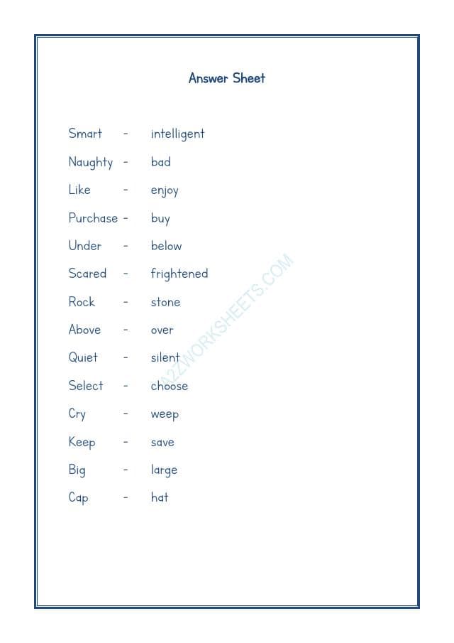 A2ZWorksheets:English-Grammar-Synonyms-02