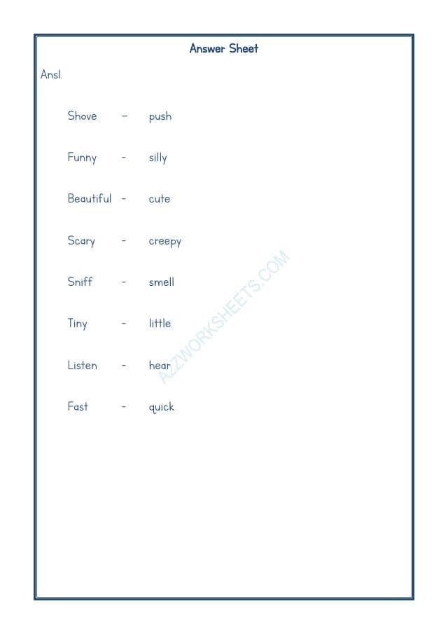 A2ZWorksheets:English-Grammar-Synonyms-05