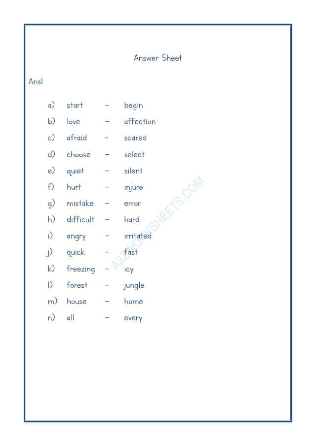A2ZWorksheets:English-Grammar-Synonyms-01