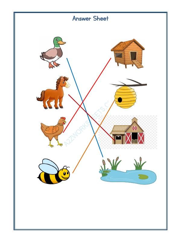A2ZWorksheets:Science-Animals-Animals Homes-02