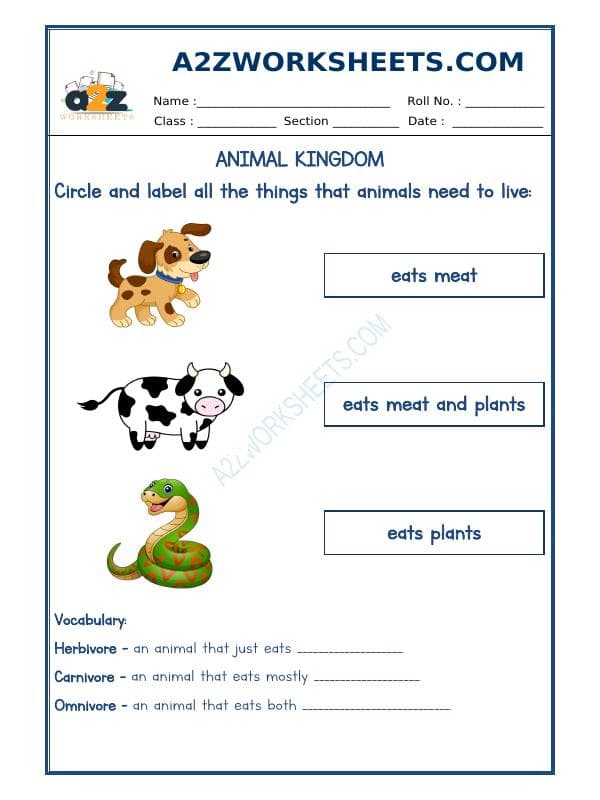 A2ZWorksheets:Science-Animals-Animals Kingdom-04