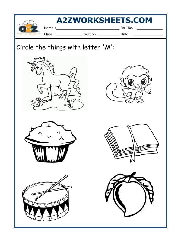 Circle The Letter M