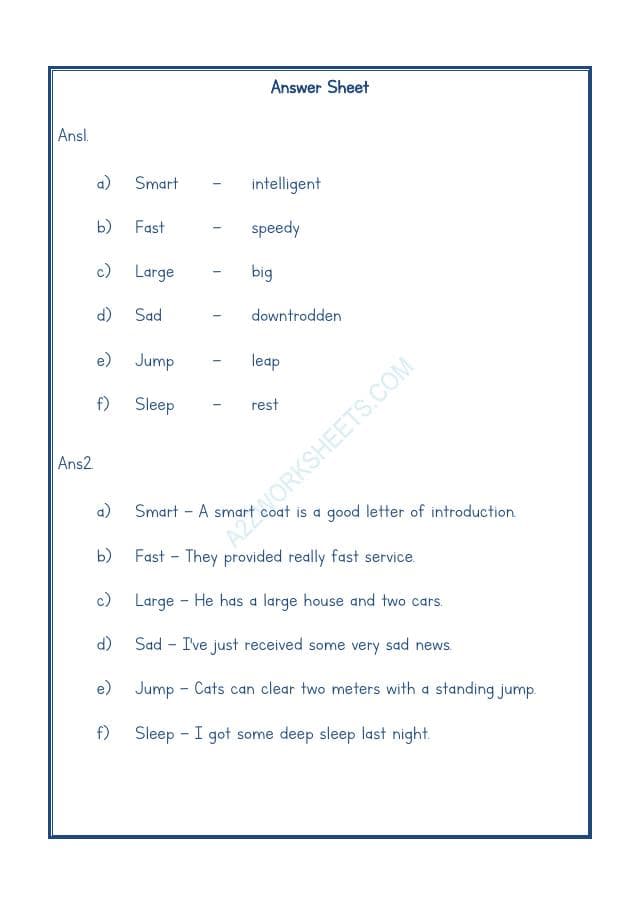 A2ZWorksheets:English-Grammar-Synonyms-09