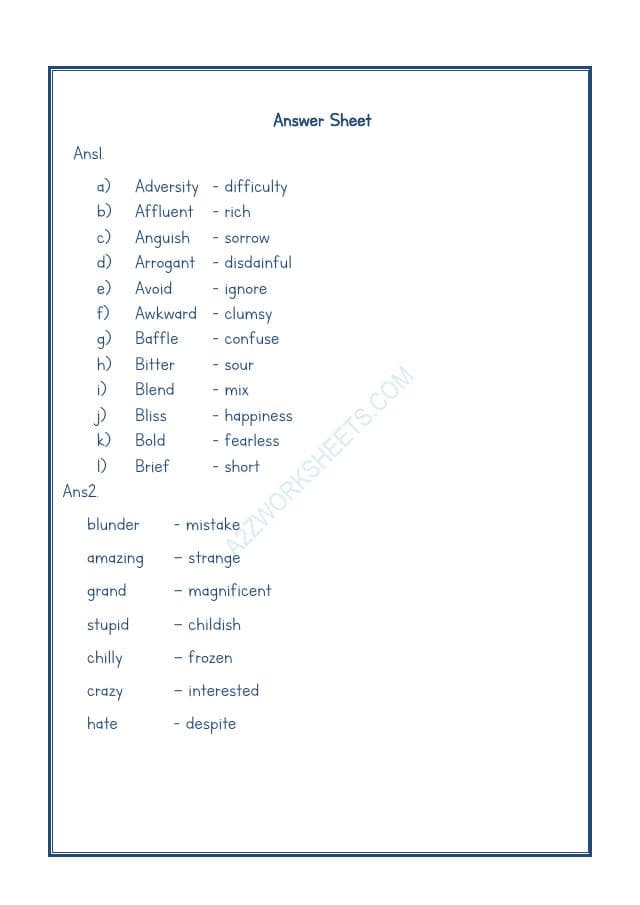A2ZWorksheets:English-Grammar-Synonyms-02