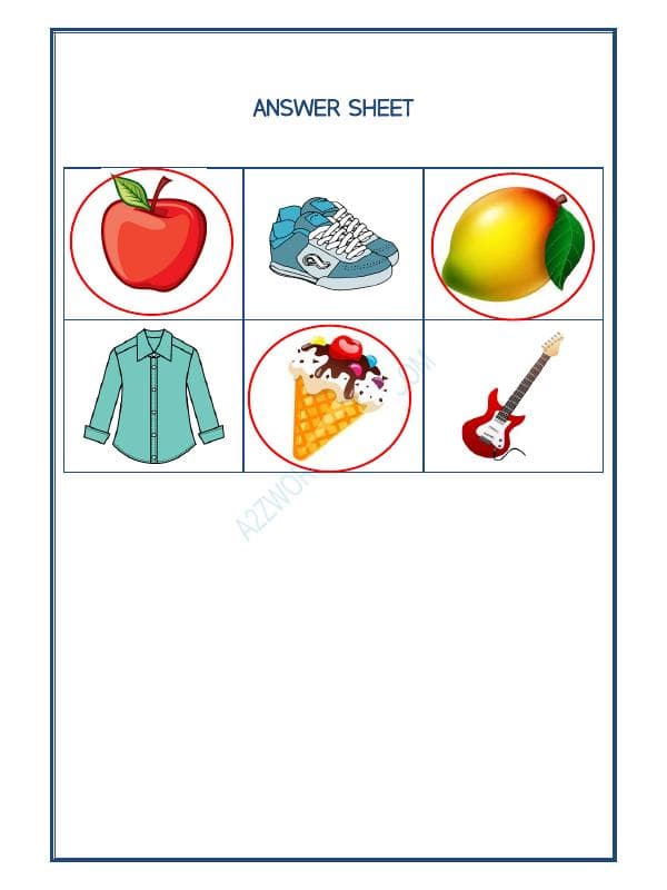 A2ZWorksheets:Science-Humans-Our Sense Organs-01