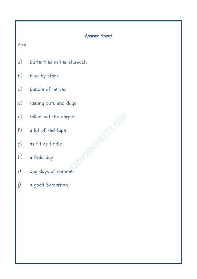 A2ZWorksheets:English-Reading-Idioms And Phrases-02