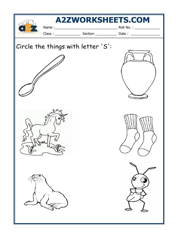 Circle The Letter S