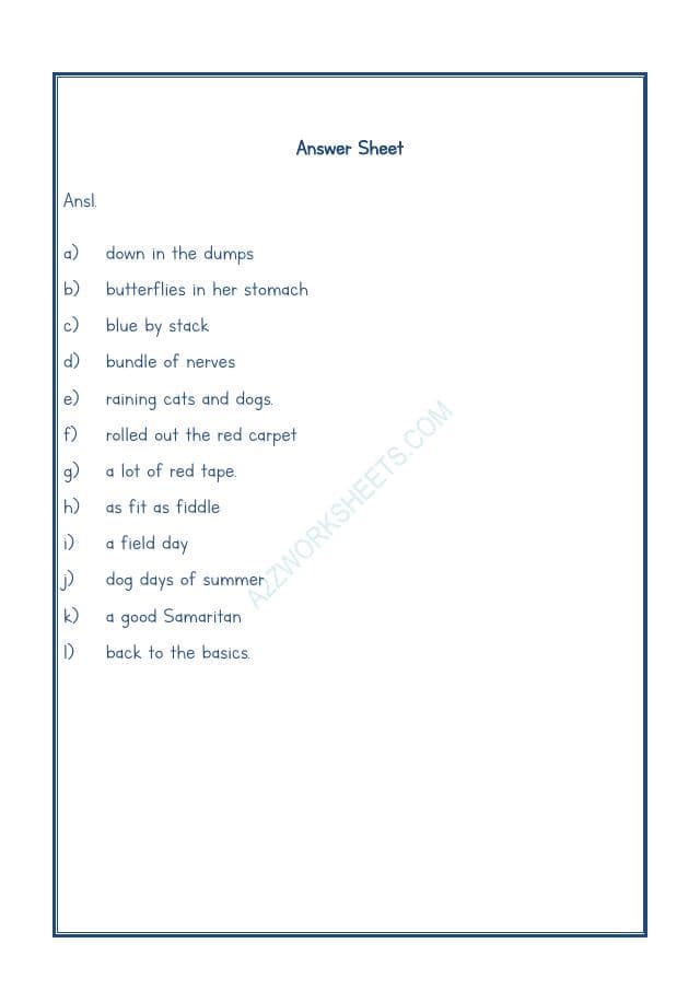 A2ZWorksheets:English-Reading-Idioms And Phrases-02