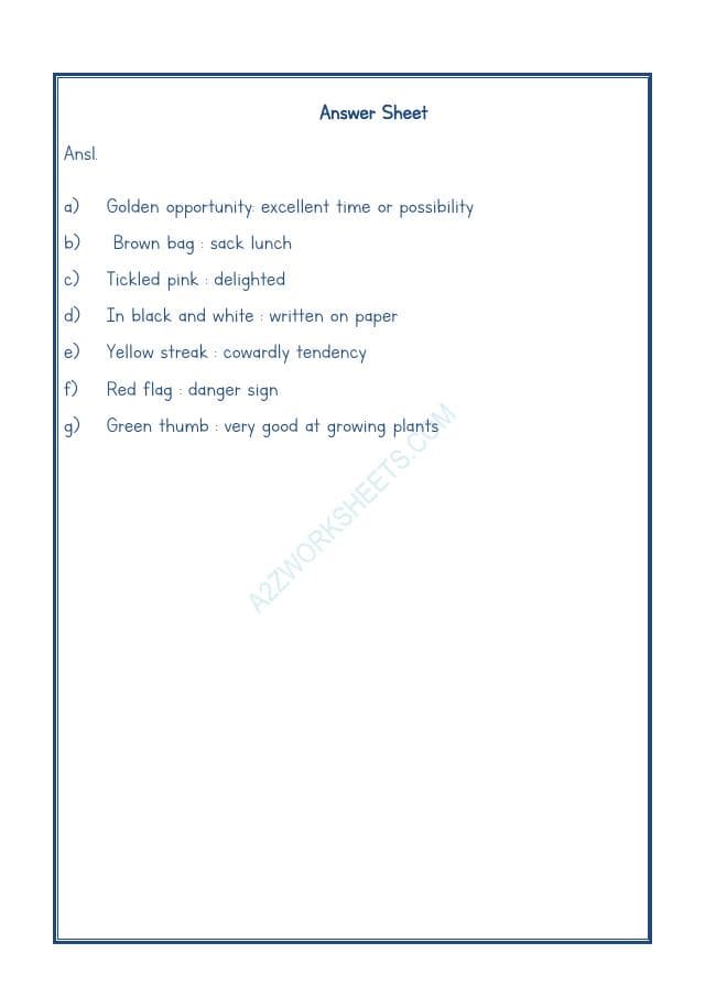 A2ZWorksheets:English-Reading-Idioms And Phrases-04