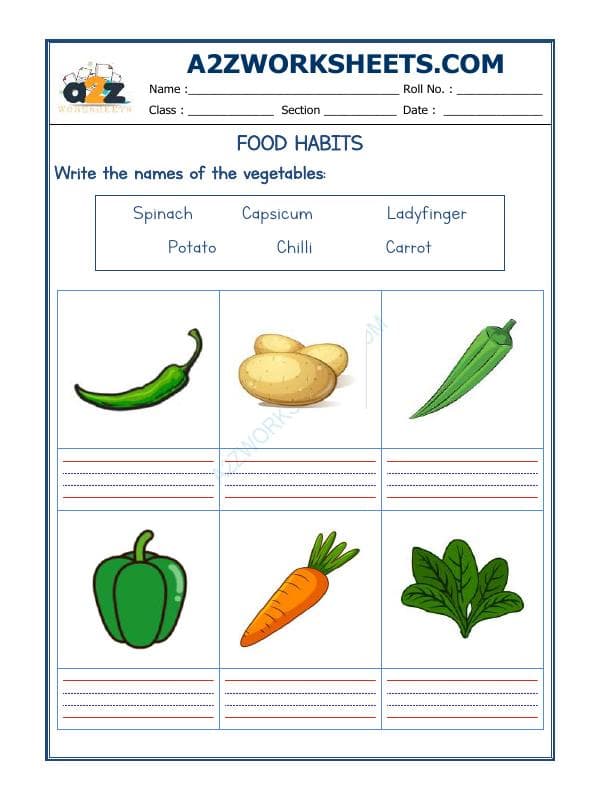 A2ZWorksheets:Science-Basic Necessities-Food Habits-04