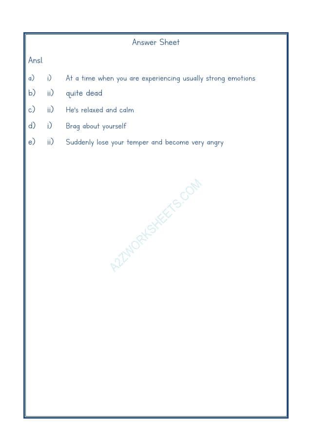 A2ZWorksheets:English-Reading-Idioms And Phrases-10