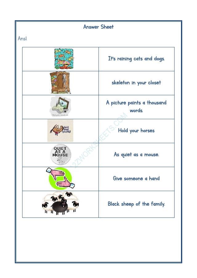A2ZWorksheets:English-Reading-Idioms And Phrases-04