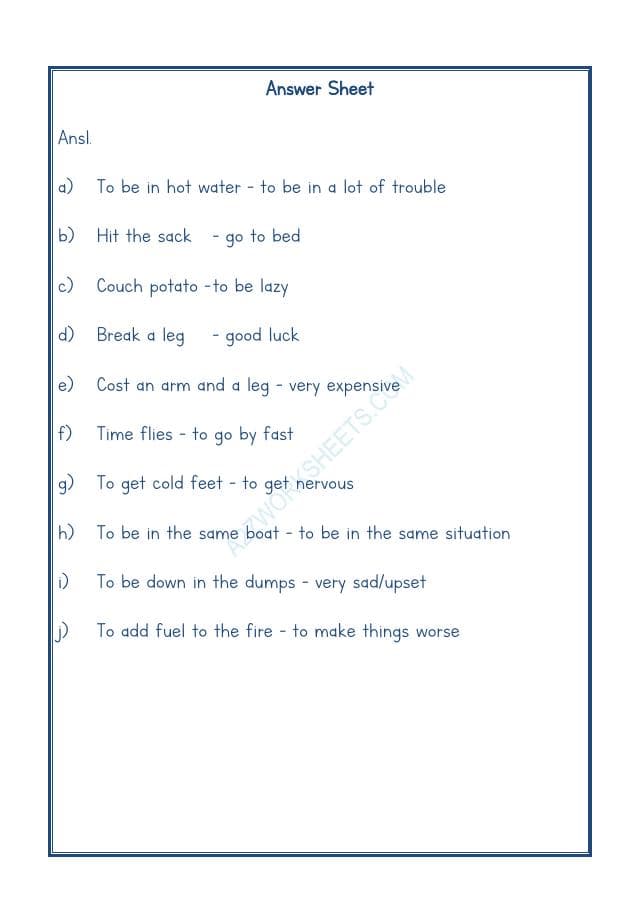 A2ZWorksheets:English-Reading-Idioms And Phrases-05