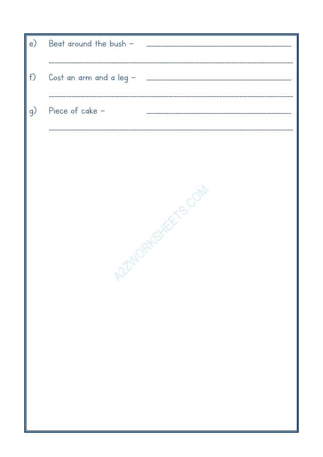 A2ZWorksheets:English-Reading-Idioms And Phrases-06