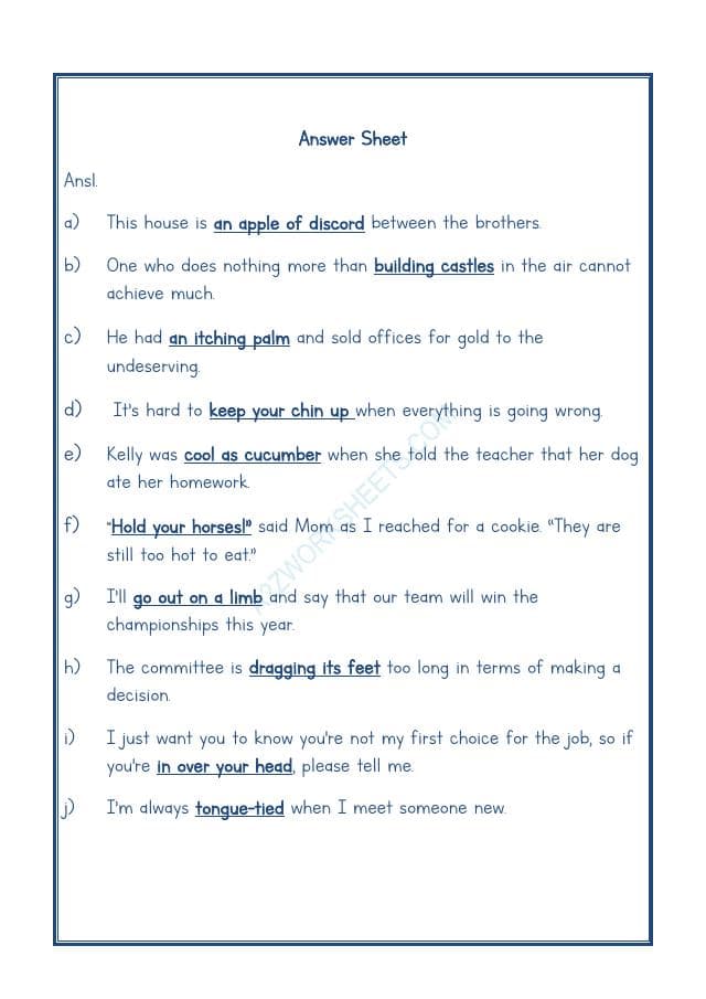 A2ZWorksheets:English-Reading-Idioms And Phrases-09