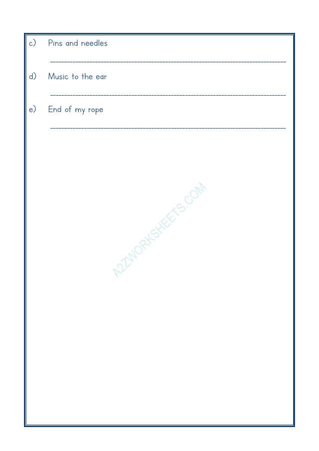 A2ZWorksheets:English-Reading-Idioms And Phrases-10