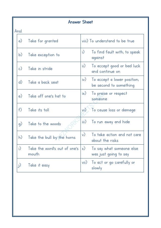 A2ZWorksheets:English-Reading-Idioms And Phrases-02
