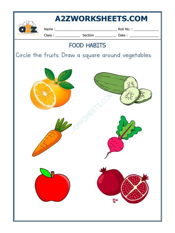 A2ZWorksheets:Science-Basic Necessities-Class-I-Food Habits-06