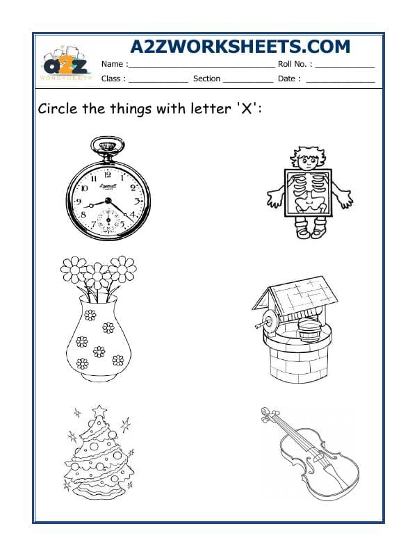 Circle The Letter X