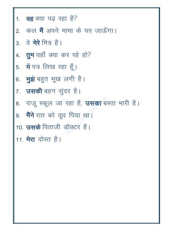 A2ZWorksheets:Language-Hindi-Hindi Vyakaran-Sarvnaam-06