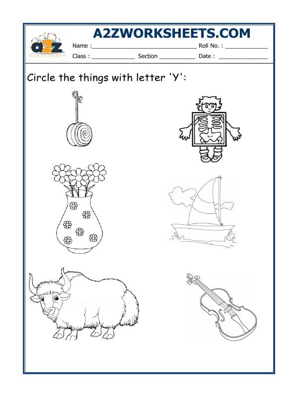Circle The Letter Y