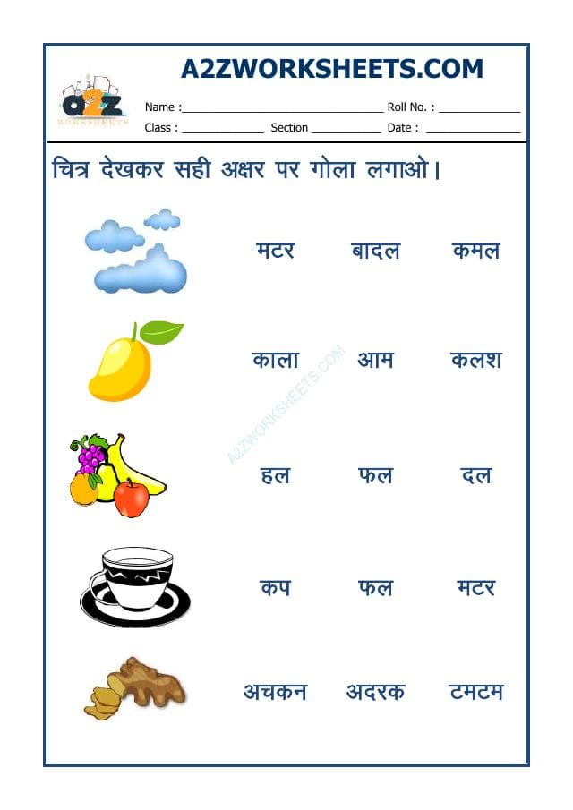 Match The Picture To The Correct Word-01