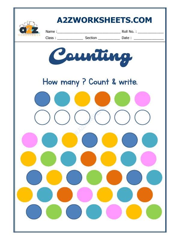 A2ZWorksheets:Maths-Numbers-Count And Write-01