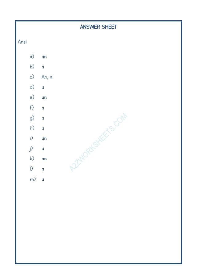 A2ZWorksheets:English-Grammar-Articles-10
