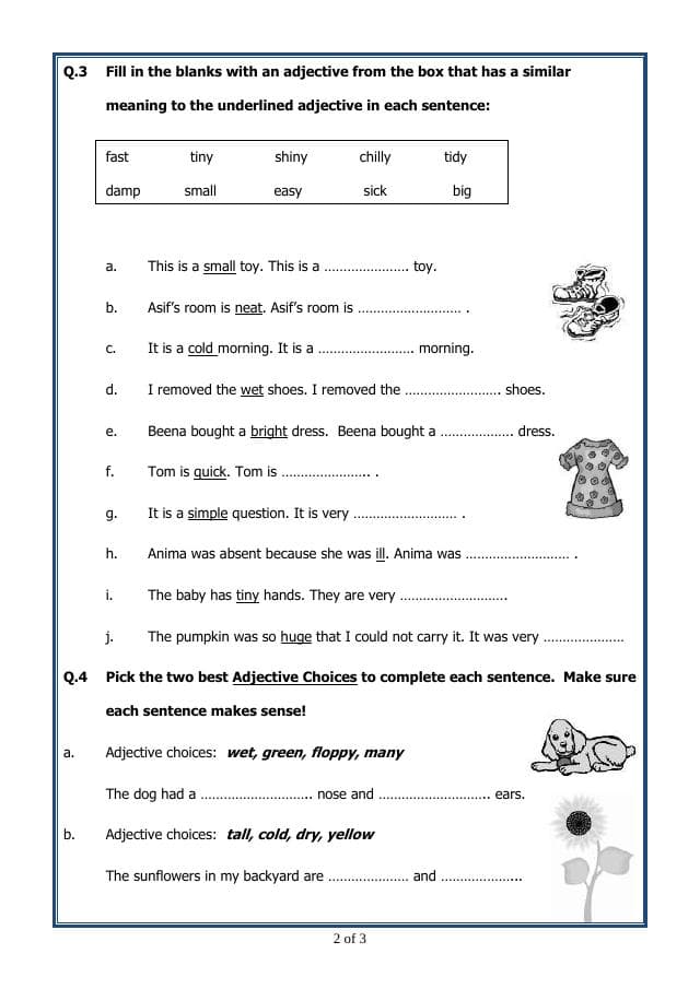A2ZWorksheets:English-Grammar-English Adjectives-19