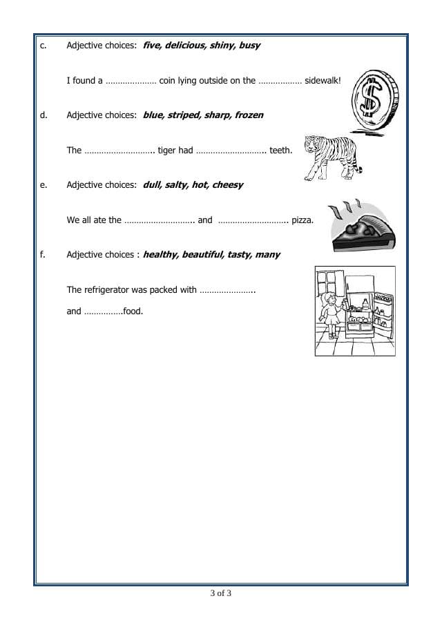 A2ZWorksheets:English-Grammar-English Adjectives-19