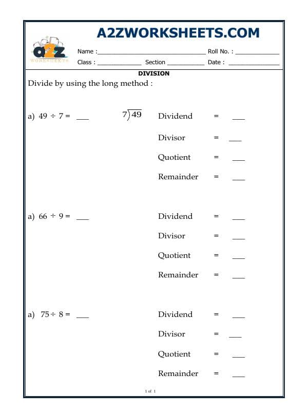 A2ZWorksheets:Maths-Division-Division-03