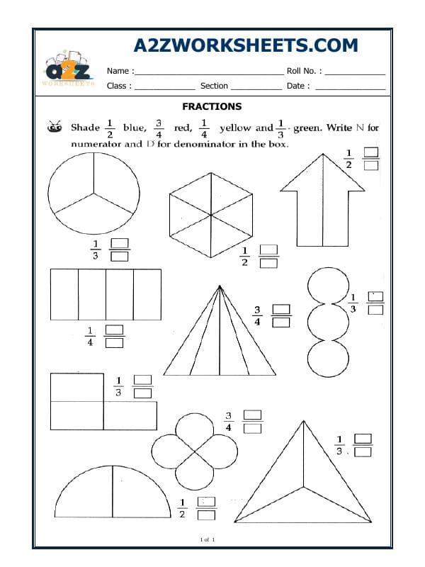 A2ZWorksheets:Maths-Fractions-Fractions-02