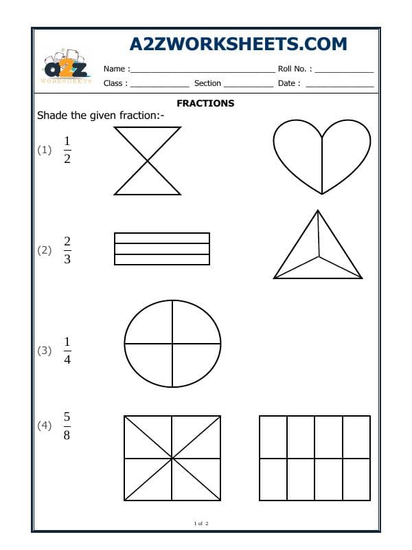 A2ZWorksheets:Maths-Fractions-Fractions-04