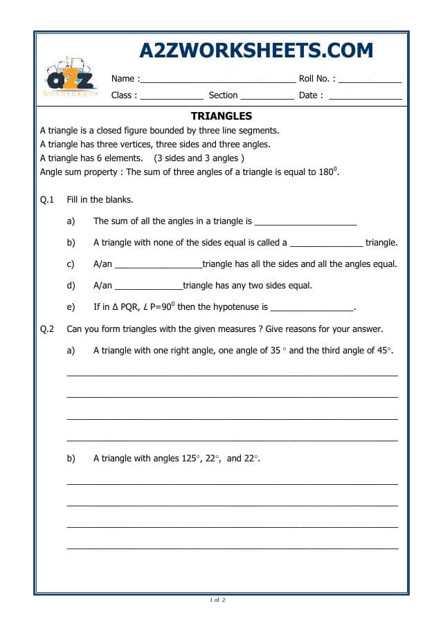 A2ZWorksheets:Maths-Geometry-Triangles-02