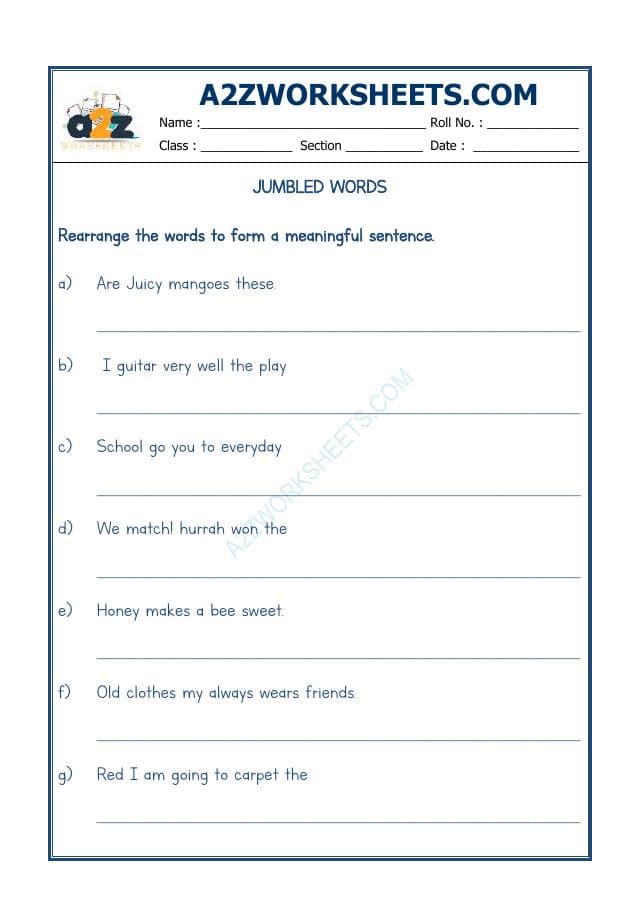 A2ZWorksheets:English-Grammar-Jumbled Words-07