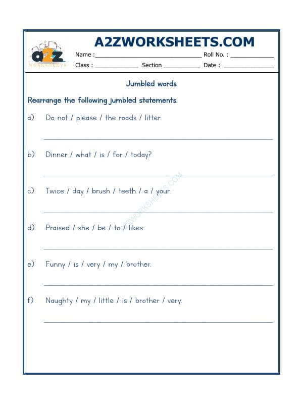 A2ZWorksheets:English-Grammar-Jumbled Words-09