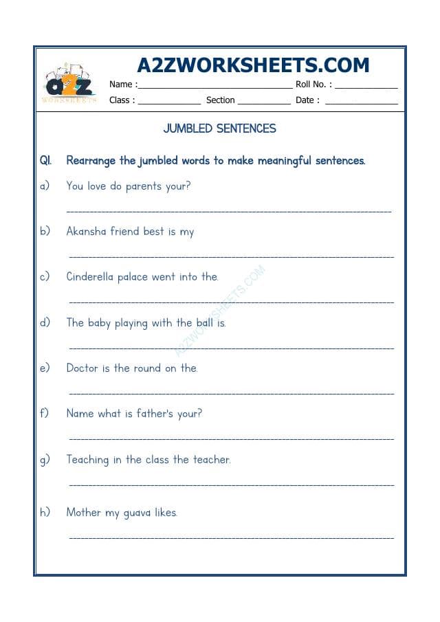A2ZWorksheets:English-Grammar-Jumbled Words-10