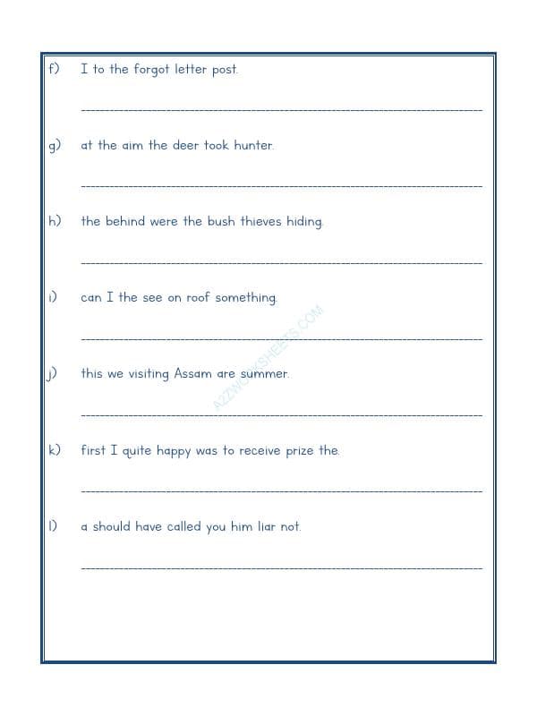 A2ZWorksheets:English-Grammar-Jumbled Words-01