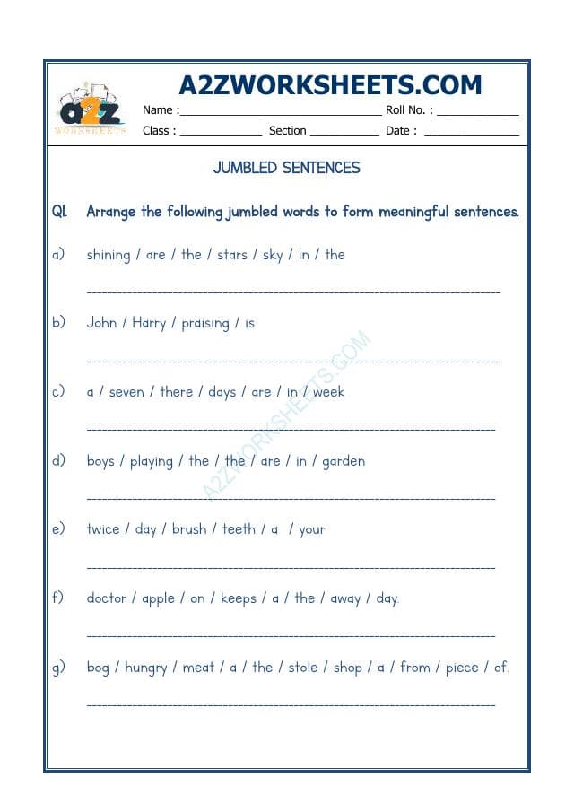 A2ZWorksheets:English-Grammar-Jumbled Words-02