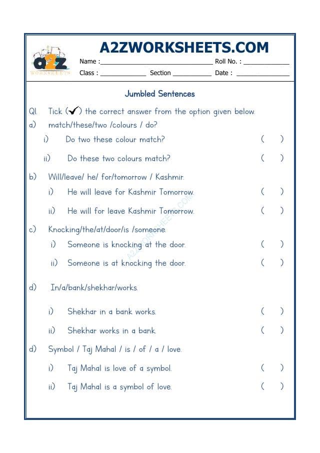A2ZWorksheets:English-Grammar-Jumbled Words-10