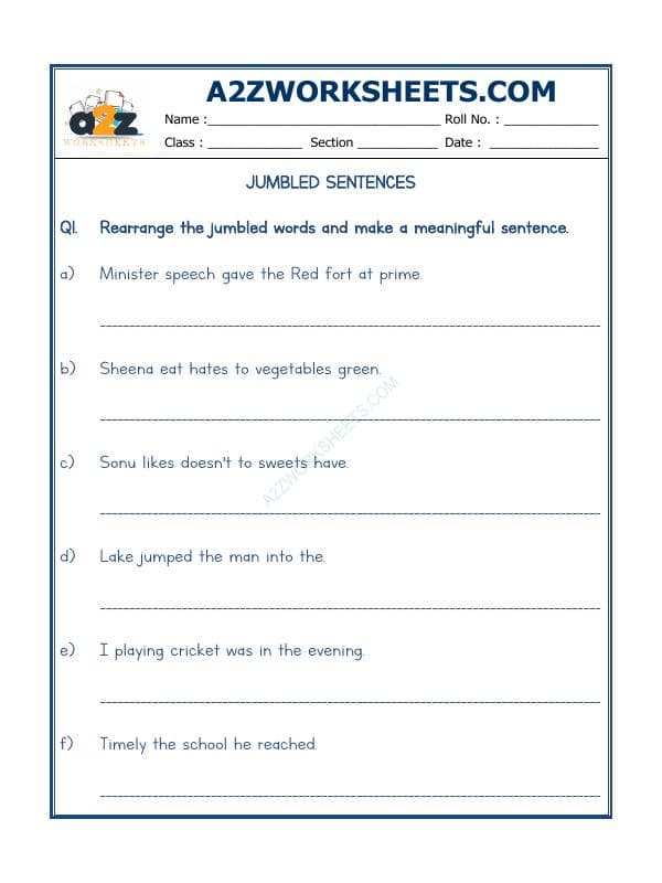 A2ZWorksheets:English-Grammar-Jumbled Words-06
