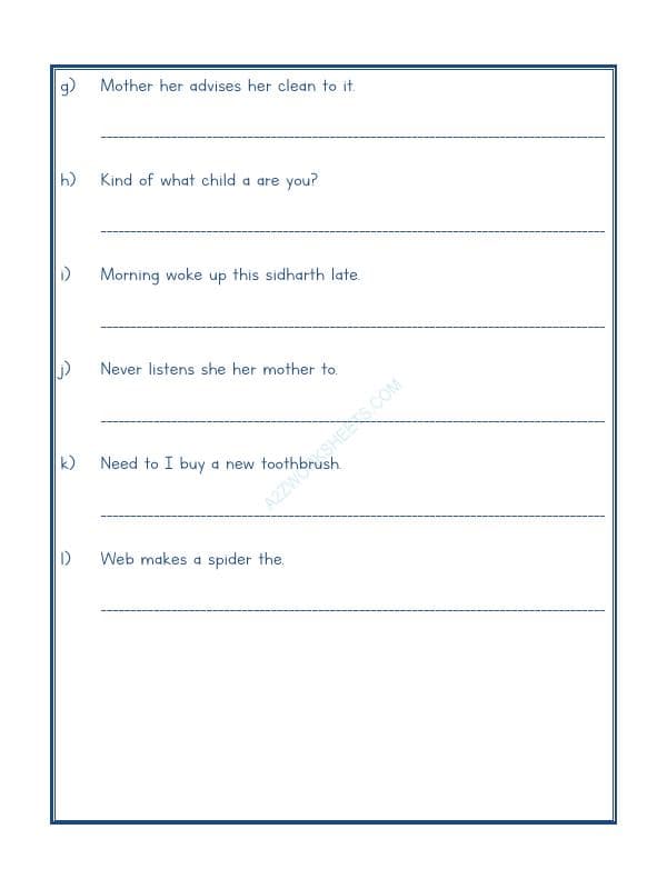 A2ZWorksheets:English-Grammar-Jumbled Words-06