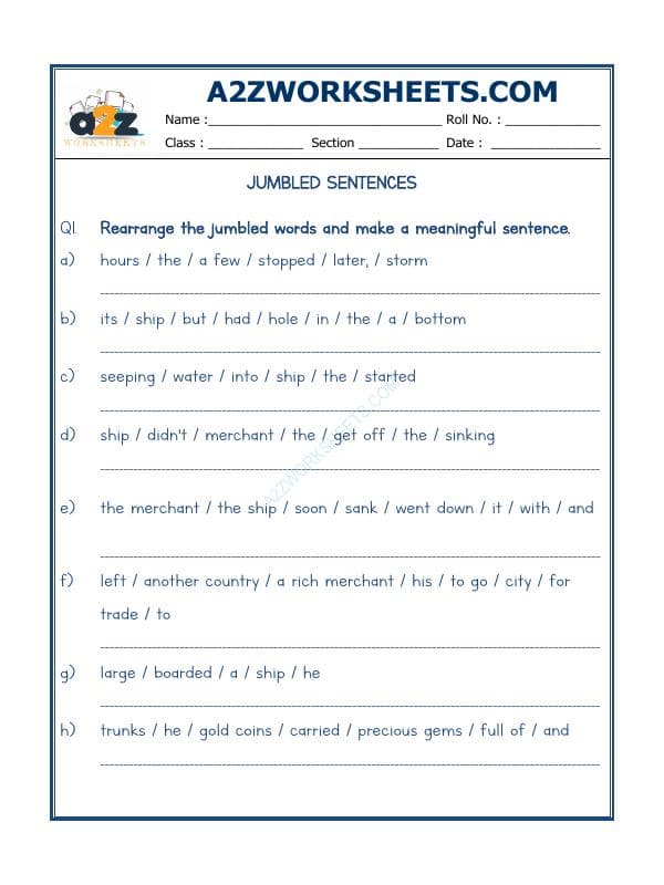A2ZWorksheets:English-Grammar-Jumbled Words-07