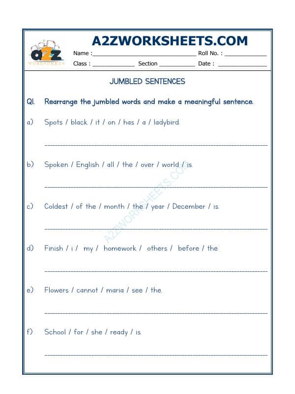 A2ZWorksheets:English-Grammar-Jumbled Words-10