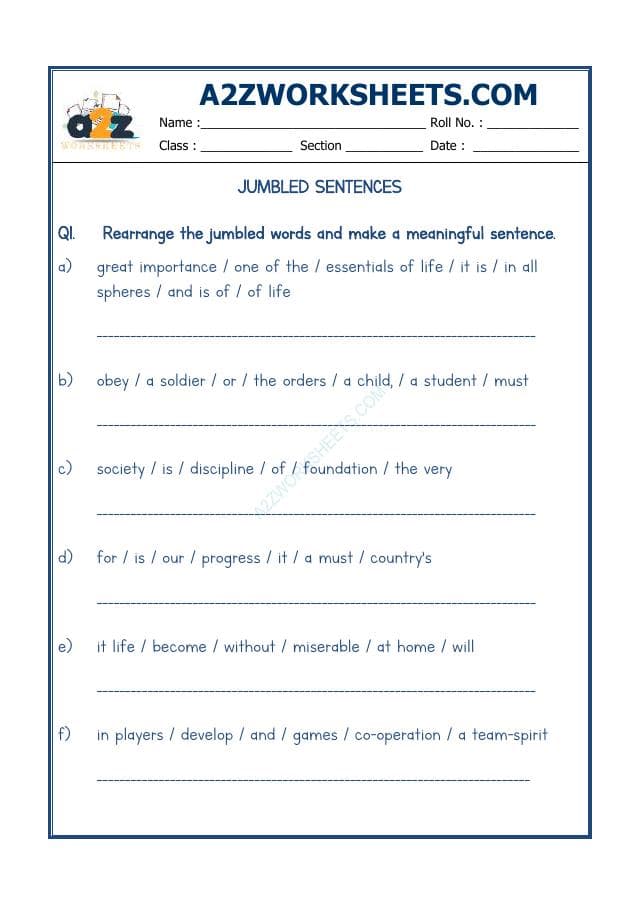 A2ZWorksheets:English-Grammar-Jumbled Words-06
