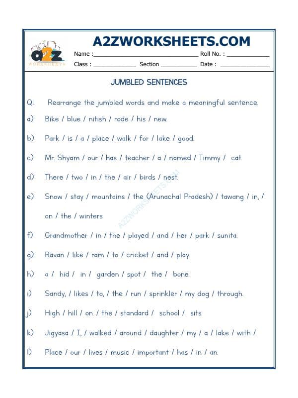 A2ZWorksheets:English-Grammar-Jumbled Words-09